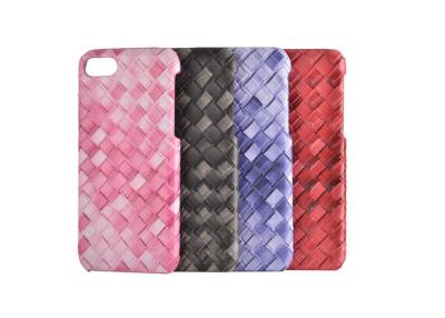 China Chameleon Woven Leather Apple Cell Phone Cases 4 Colors For iPhone 7 Phone Shell for sale