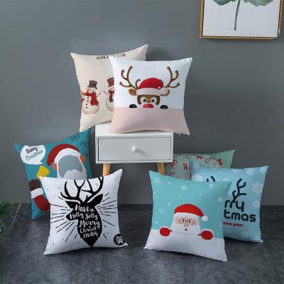 China Anti-Static Custom Graphic Printing Drop Shipping Winter Neutral Colorful Squares Union Floral Pumpkin Plaid Cushion Covers for sale