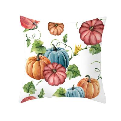 China Wholesale anti-static digital checkout home decoration home fabric printing thanksgiving cushion cover 50*50 60*60cm single canvas price tile for sale