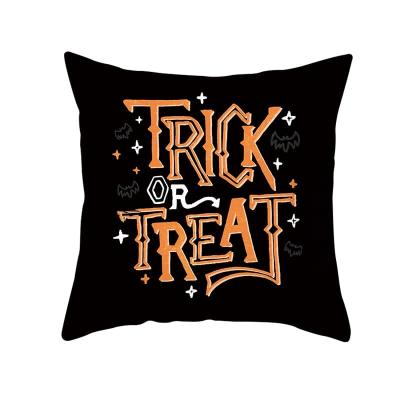 China Factory Direct Wholesale Halloween Pillow Cover Peach Skin Digital Witch Sanderson Sisters Anti-Static Print Home Decor Pillow Cushion Cover for sale