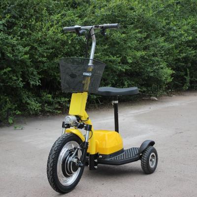 China Lightweight Folding 500w 3 Wheel Unisex Top Selling Electric Scooter With Suspension Fork For Adults for sale