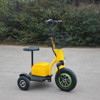 China 2022 500w Unisex Foldable Electric Scooter Three 3 Wheel Adult Motors For Elderly Mobility Fast Off Road E-scooter for sale