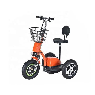 China New Design Unisex Three Wheel 500w Electric Scooter 48V 20Ah Lead Acid Battery Power With Seat 3 Wheel Mobility Scooter for sale