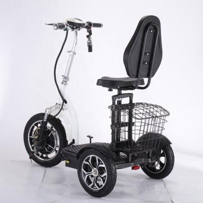 China 500w 48v12Ah Unisex Cheap Electric 3 Wheel Mobility Scooter for Adult and Elderly (PN-T6) for sale