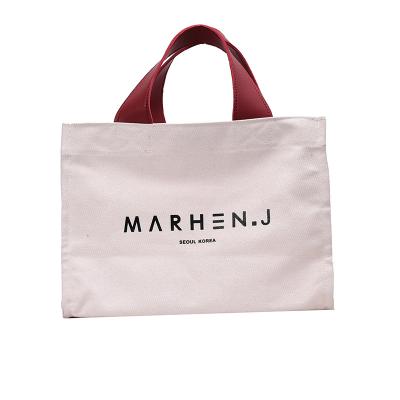 China Fashion Wholesale Recyclable Promotional Logo Design Custom Printed Canvas Cotton Lady Tote Shopping Bags for sale