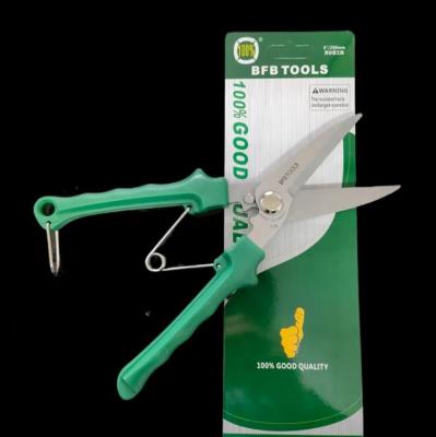 China Handle Fruit Tree Shears Pro Anti-Slip Floral Bonsai Pruner Customized Curved Blade Garden Scissors for sale