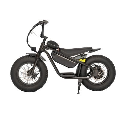 China Off-road Fat Tire Electric Kids Bike com estrutura de liga de alumínio e freio de disco hidráulico à venda