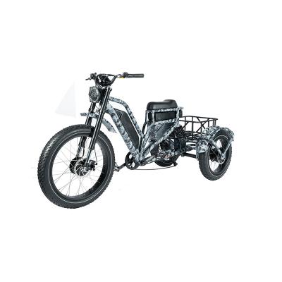 China Electric Delivery Cargo Tricycle E-bike 3 Wheel Suspension Disc Brake Aluminum Fork for sale