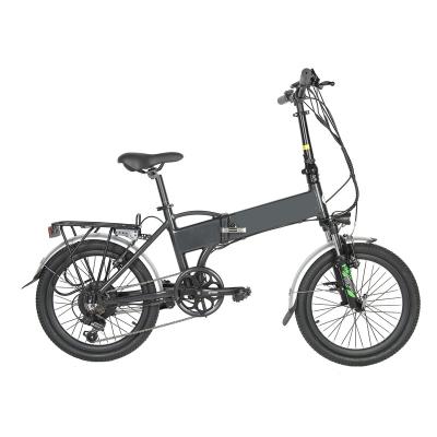 Cina Bicicleta elettrica a sospensione anteriore Bicicleta elettrica pieghevole in lega di alluminio 250W 36V Ebike in vendita