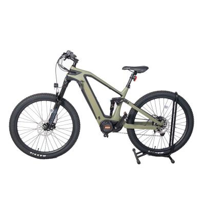 China 30-50Km/h Max Speed Electric Carbon Fiber Full Suspension MID Mountain Bike with 1 1 PAS for sale