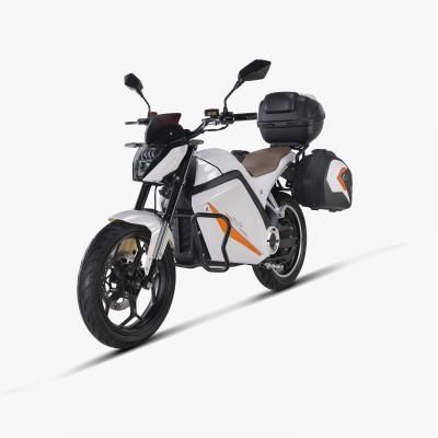 China Conquer Any Terrain with 3000W Electric Motorcycle and Lithium Battery Power Supply for sale