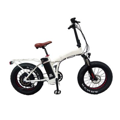 China 20 inch Snow Fat Tire Electric Bike with 12.8Ah Battery Capacity and 48V Voltage for sale