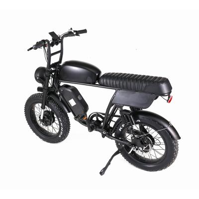 China Elektrische Dirt Bike voor Dropshipping 48v 750w 1000w Dual Motor Lithium Battery Retro Bike Te koop