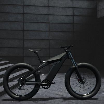 China 48V Samedi 750W Electric Fat Bike 26 inch Carbon Fiber Cruiser 4-6 Hours Charging Time for sale