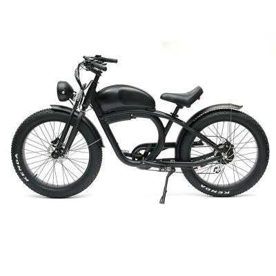 China 7 Speed Brushless Motor Vintage Electric Chopper Bicycle for Adult Beach Cruiser for sale