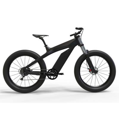 China Domanca Carbon Fiber Fat Tire Electric Bike Off eBike 750w with JELLY POWER Battery for sale