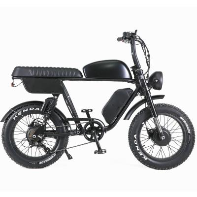 China OEM 1000W Dual Motor Fat Tire Super Cruiser 73 Electric Bicycle Aluminum Alloy Frame for sale