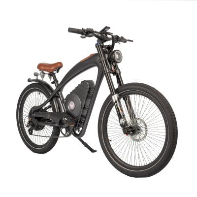 China Een zitplaats Vintage Style Chopper Ebike voor volwassenen Op maat gemaakte Motofiets Beach Cruiser Te koop