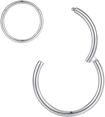 China Environmental Friendly Round Nose Opening XM20014 Nose Ring Titanium Steel Piercing Jewelry for sale