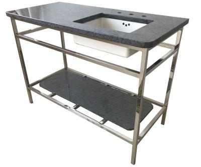 China 304# polishedfinish stainless steel metal hotel bathroom vanity/bathroom cabinet for sale