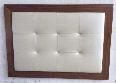 China Wood frame fabric upholstery button tufted king size headboard of hotel bedroom furniture for sale