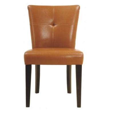 China PU/leather upholstery beech wood wooden dining chairs with double line stitching,wooden fashion dining chairs high back for sale