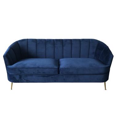 China 2018 New model blue couch velvet upholstery furniture for wedding rental sofa,living room sofa for sale