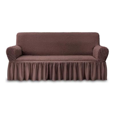 China Modern Sofa Slipcover High Stretch Durable Furniture Protector (3 Seater Chocolate Brown) for sale