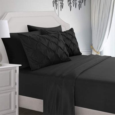 China New 100% Pinch Fold Design Polyester Fiber Pleated Sheet Sets for sale