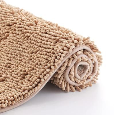 China Durable Hot Selling Soft Chenille Bathroom Soft Covers Anti-silp for sale