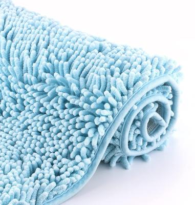 China Sustainable Bath Mat Soft Chenille Bathroom Rugs Shower Mat Anti-silp for sale