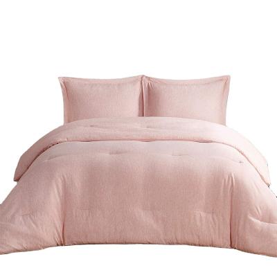 China Bedsure Folded Hot Selling Pink Queen Comforter Set for sale