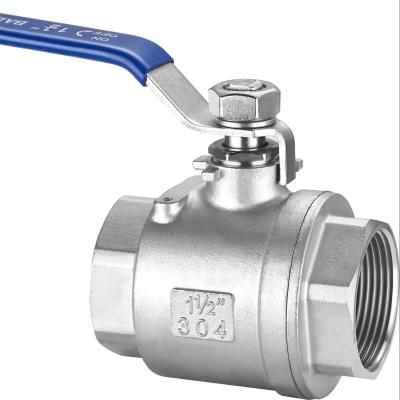 China Stainless Steel General Valve Made In China DN8 To DN100 Type Bspt BSP NPT 2PC Ball Screw End Valve for sale