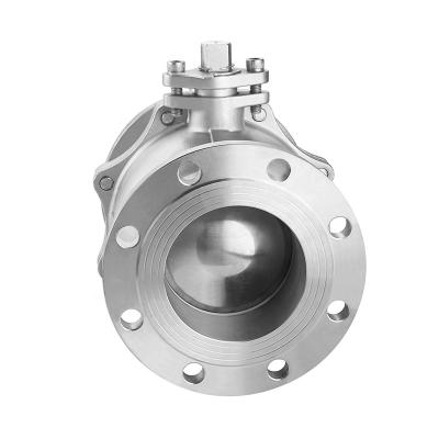 China Price Manual 201 General Industrial Stainless Steel 2pc DN40 Flange Ball Valve for sale