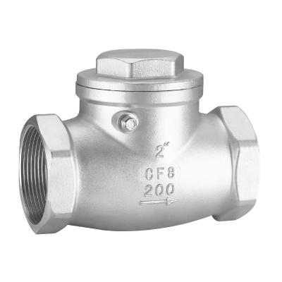 China 2021 General Good Quality DN15 201 Stainless Steel Female Swing Check Valve for sale