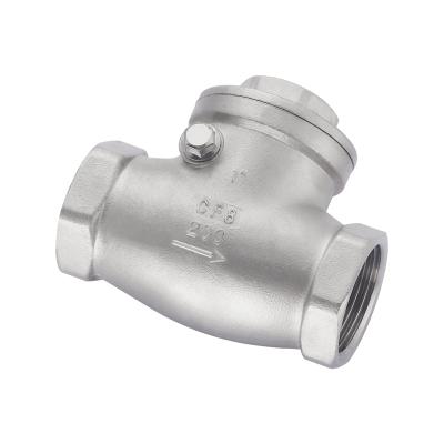 China Overhead Ss316 Swing Cf8m Dn25 Low Pressure Air 1 Inch Body Stainless Steel Check Valve for sale