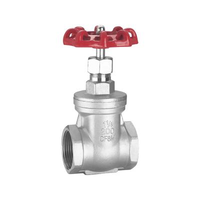 China Manufacture Brand Pn16 Dn20 Screw End 201 Stainless Steel General 3/4 Inch Cf8 Gate Valve for sale