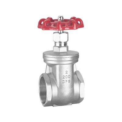 China General Water Vapor Oil 304 201 Stainless Steel Cf8 Thread SS 316 Screw End Gate Valve for sale