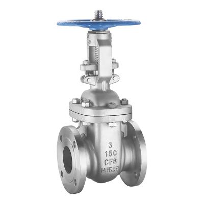 China General Factory Listing ANSI 150lb Stem Water Cf8 Oil Slide General Factory Price Flange Manual Gate Valve for sale