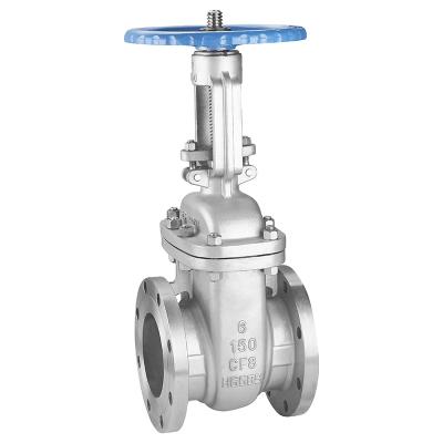 China Dn25 Cf8 ANSI 150lb 304 Stainless Steel Stem General Water Oil 1 Manual Flange Gate Valve for sale