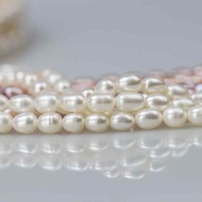 China CLASSIC Natural Freshwater Rice Pearl Necklace Handmade Fashion Products Loose Pearl Necklace for sale