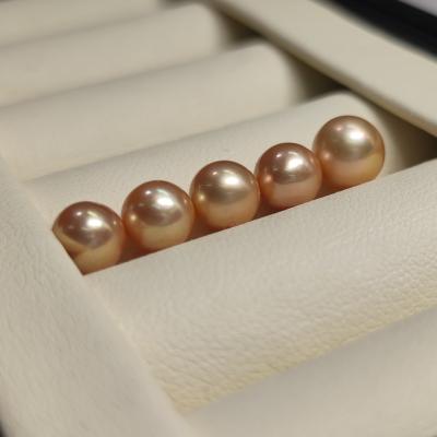 China Wholesale freshwater pearl dyed freshwater pearl gold, round, good luster, clean surface, high quality for sale