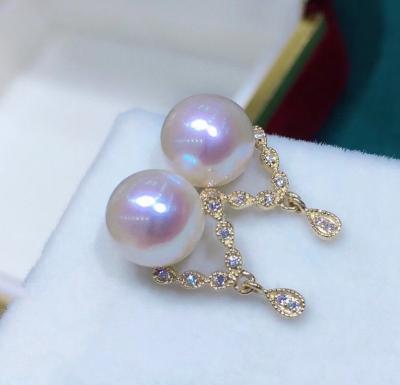 China CLASSIC Natural Charms Akoya Gold Filled Jewelry Earring Freshwater Pearl Earrings 18k for sale