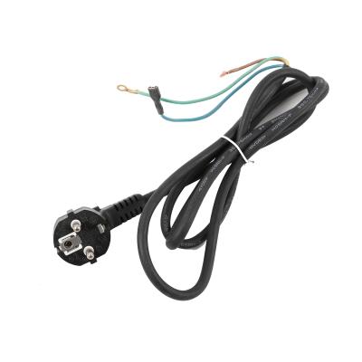 China PVC+Copper Wholesale EU Plug AC Computer Power Cable Copper Cord For Electrical Machine for sale