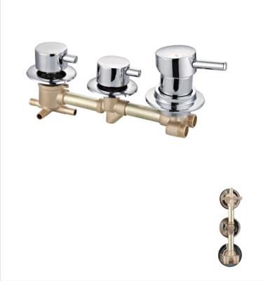 China Factory 1230g Bathroom OEM Free Slide Bar Cheap Shower Valve Mixer Tap Faucet 3 Ways Faucets for sale