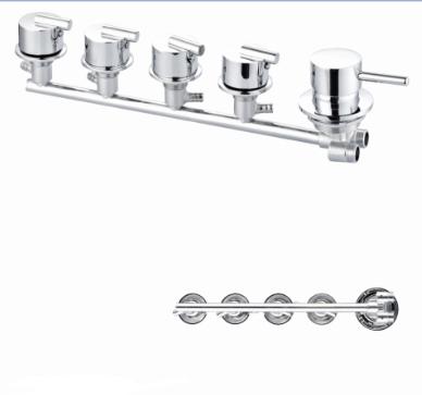 China Without Slide Bar Without Slide Bar Without Slide Bar Brass Mixer Tap Wall Mount Bath Shower Faucets for sale