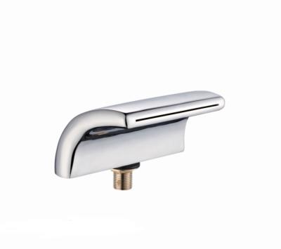 China No Slide Bar Hot Cold Waterfall Mixer Freestanding Bathtub Faucet Slide Bar for sale