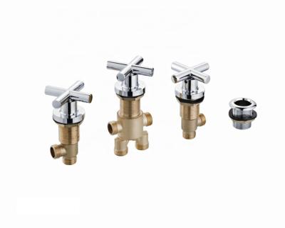 China Hot Sales Brass Cold-Hot Modern Bath Faucet Mixer Tap Stop Valve Cold Water Sanitary Ware for sale