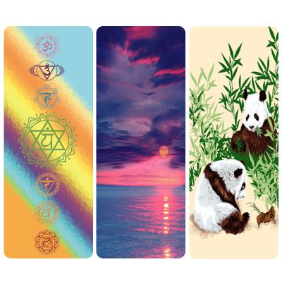 China HOT Wholesale 2020 Quality Yoga Exercise Mats Colorful Fabric Rubber Matt Suede Yoga Mats for sale