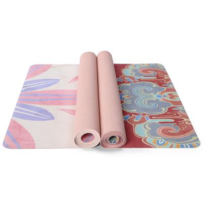 China Hot Selling Sticky Blanket Eco-Friendly Full Color Natural Tree Yoga Rubber Mat With Sticky Blanket for sale